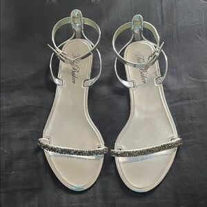 Ted Baker Metallic Silver Sandals